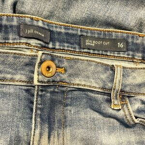 J.Jill Denim Boot Cut Cropped Jeans Size 16